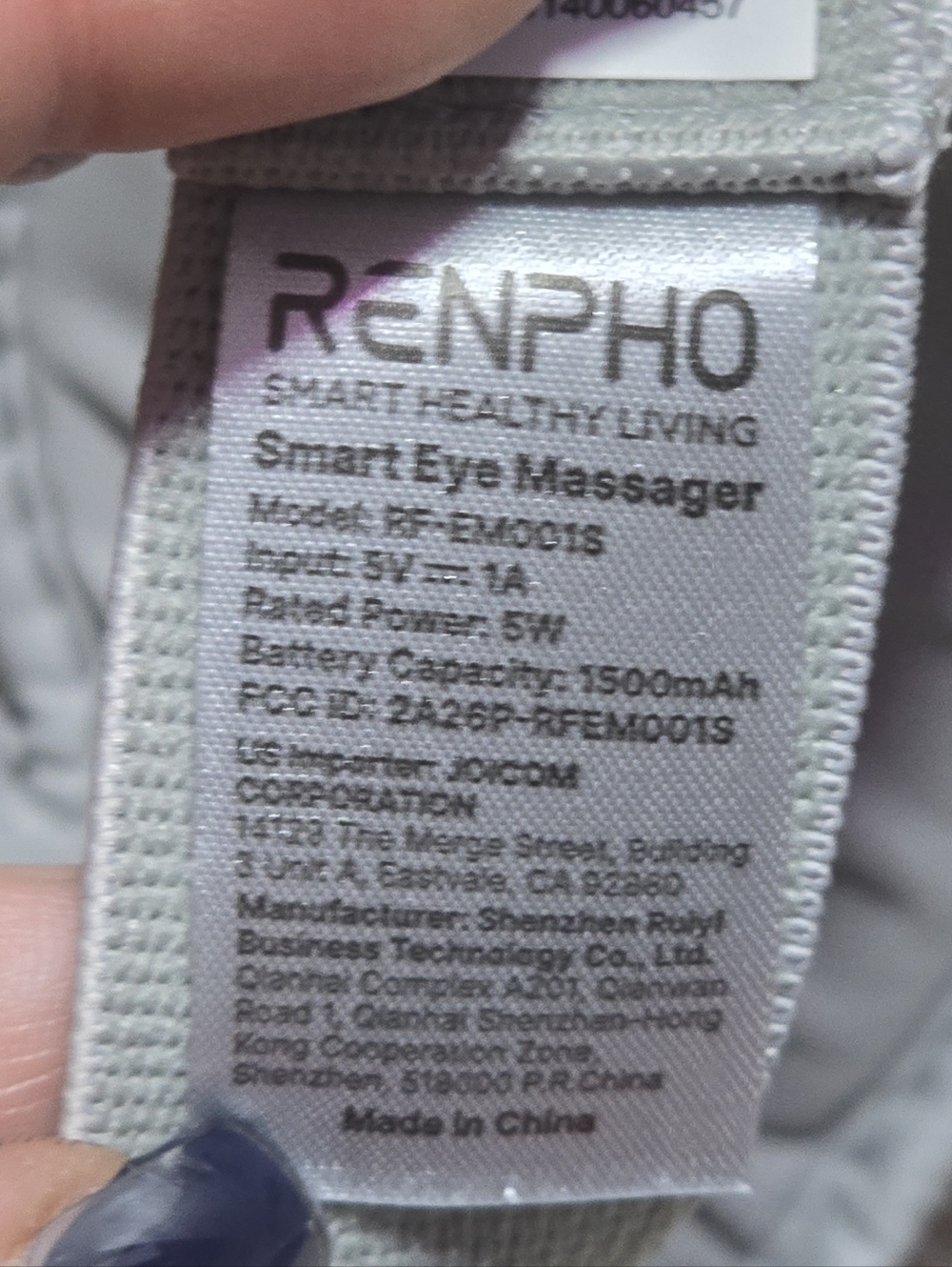 RENPHO Eye Massager with Heat & Vibration, 5 Massage Modes - Picture 4 of 4